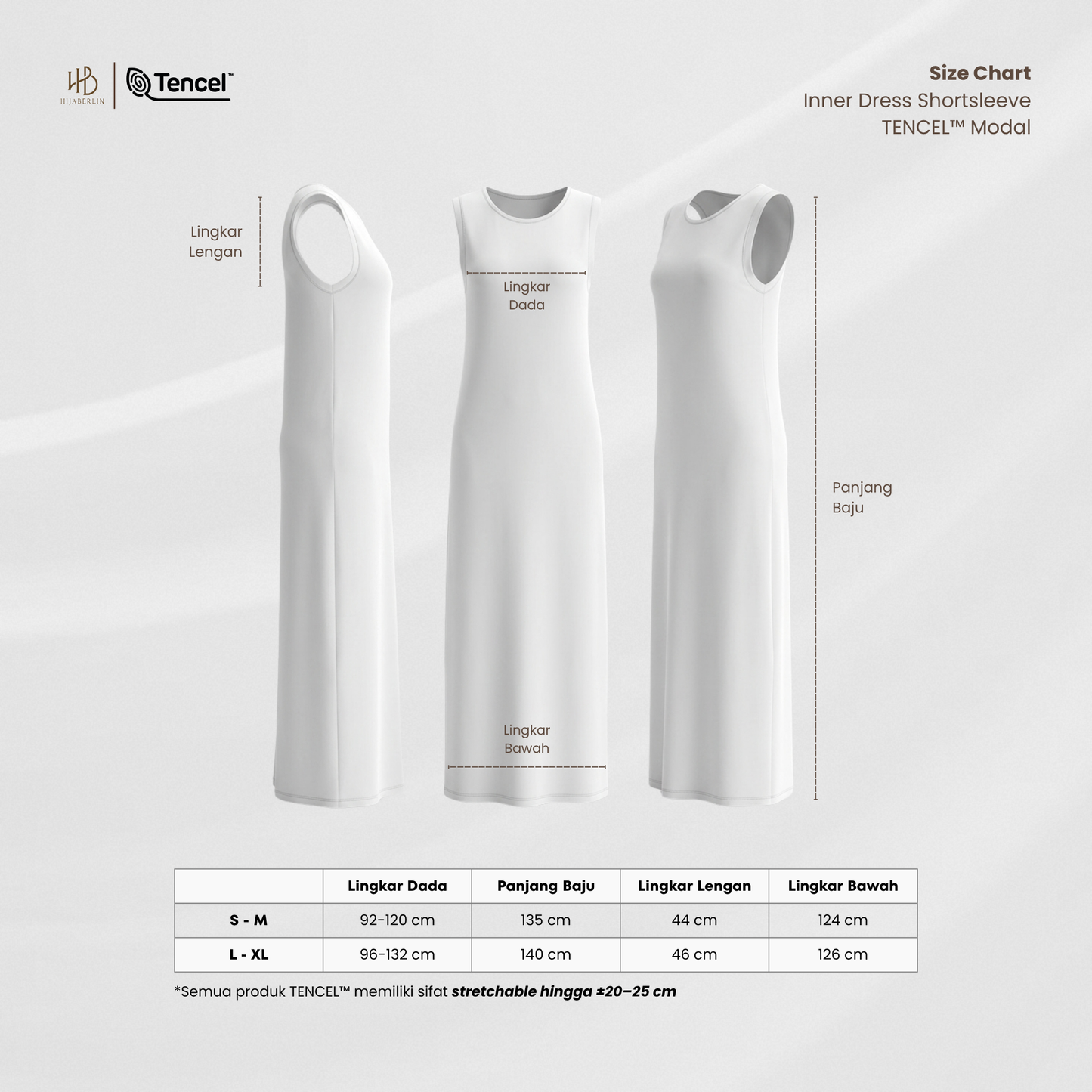 Inner Dress Sleeveless TENCEL™ - Hijaberlin