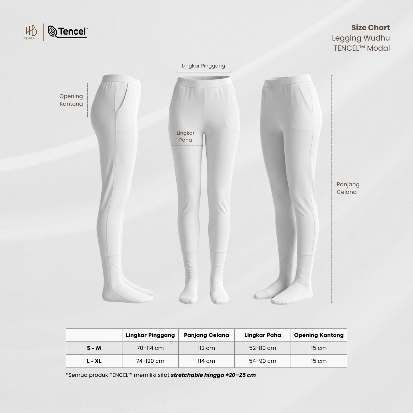 Legging Wudhu TENCEL™ - Hijaberlin
