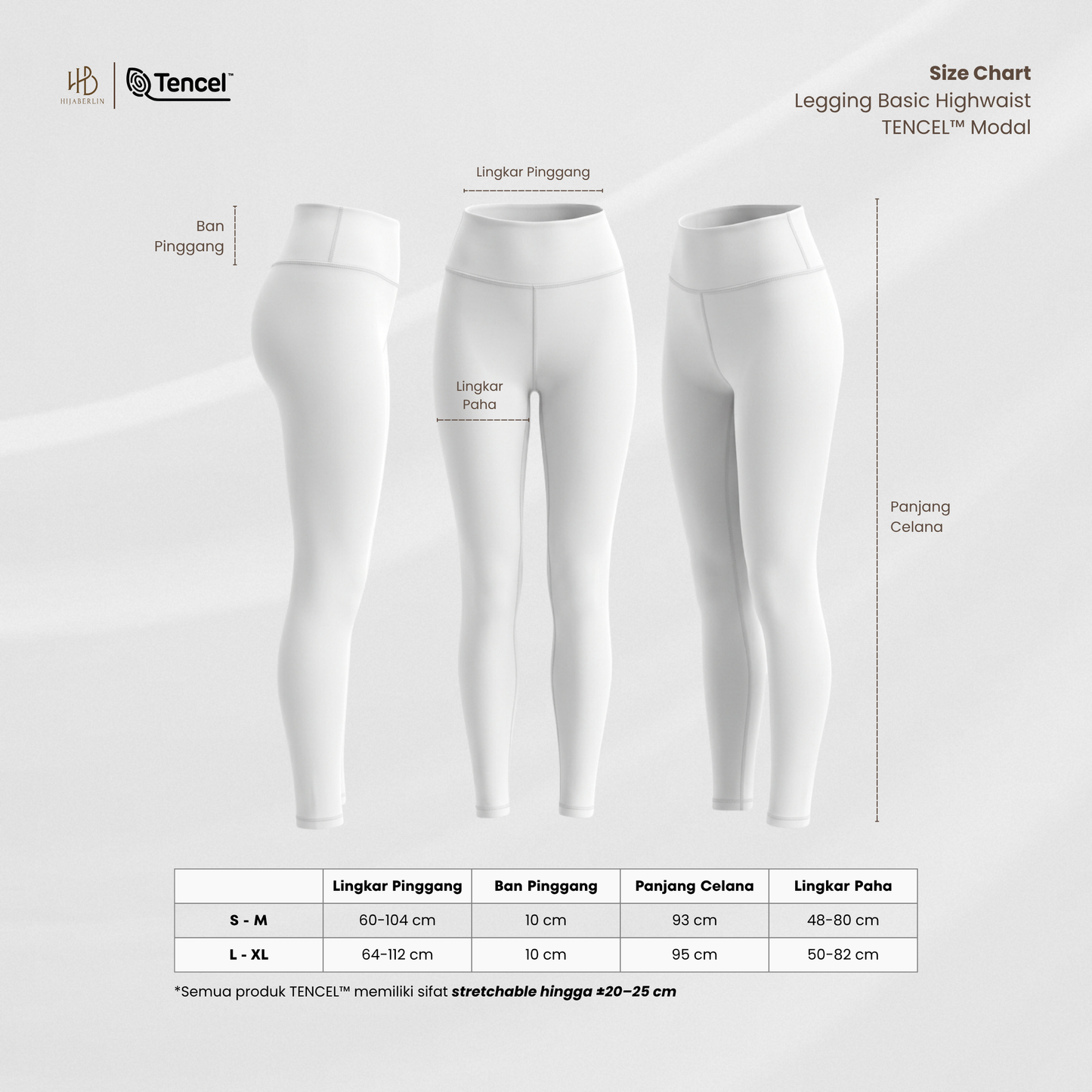 Legging Basic Highwaist TENCEL™ - Hijaberlin