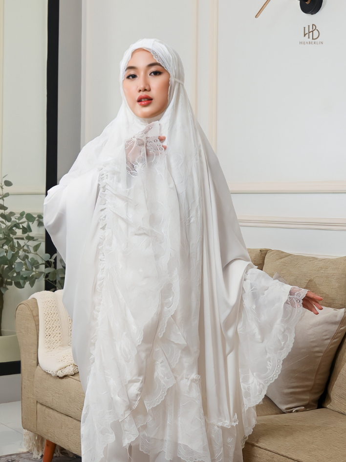 Rayya Prayer Set White - Hijaberllin