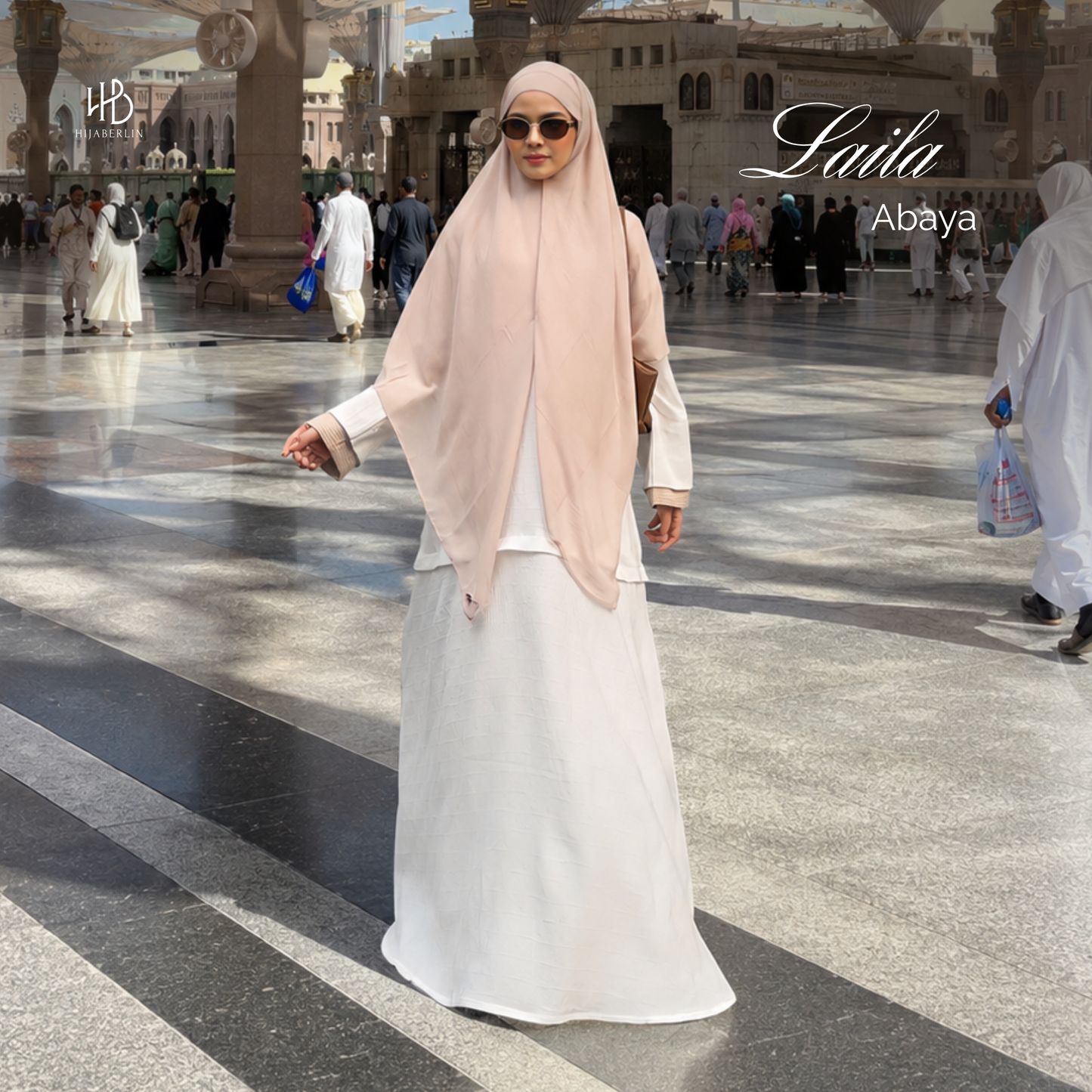 Laila Abaya - White Stone