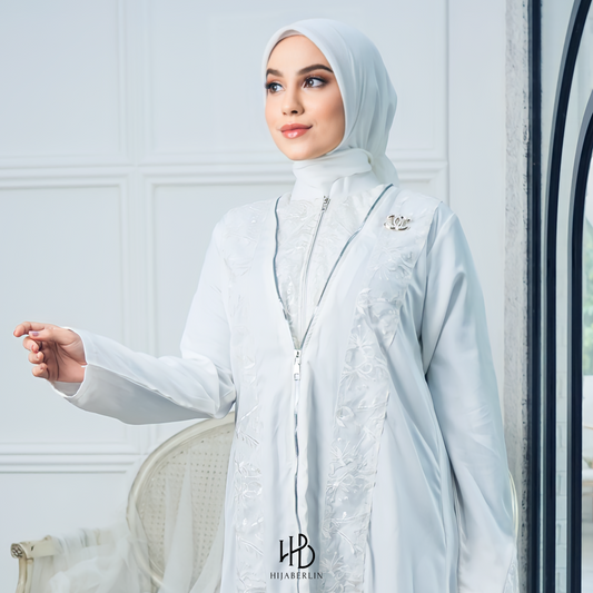 Khanza Dress White - Hijaberlin