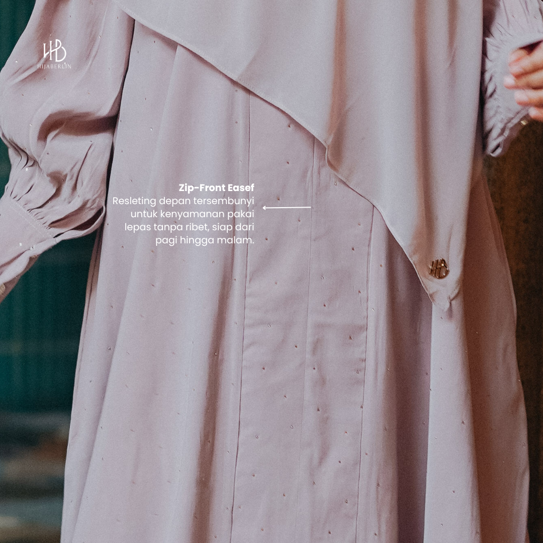 Quinn Dress Premium Royal Cupro - Plum