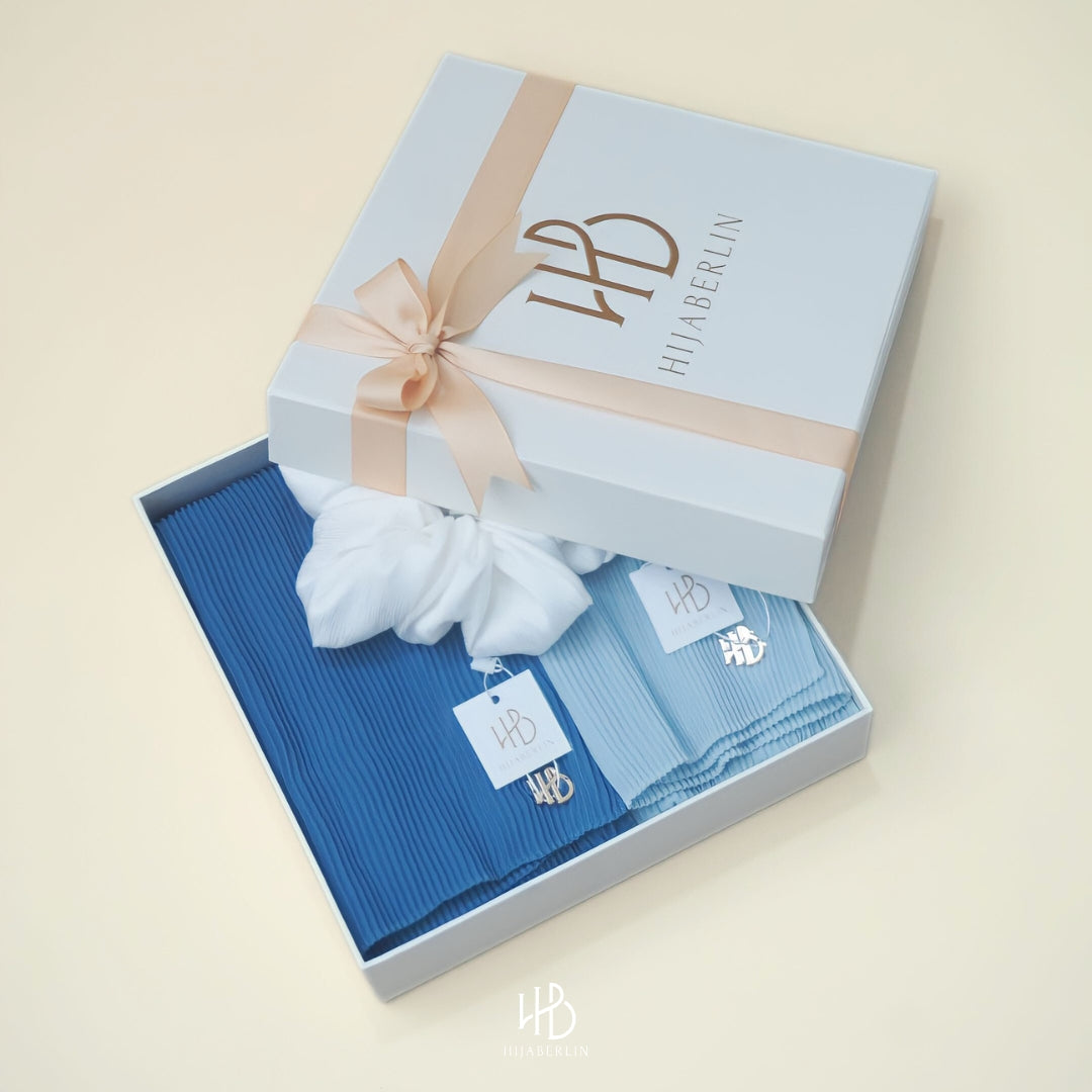 Gift Set Exclusive Box 2 Ayesha Pleats Shawl Hijaberlin