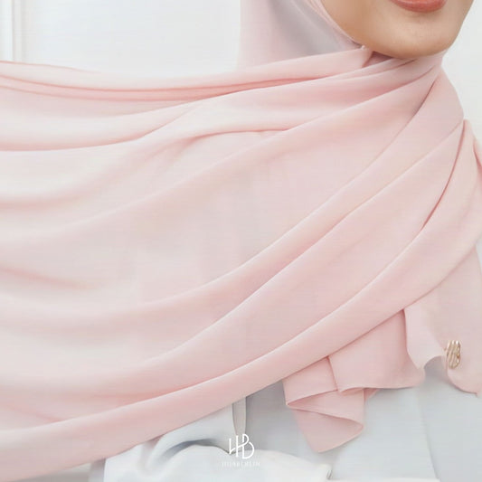 Basic Shawl Ultrasoft Hijaberlin - Baby Pink
