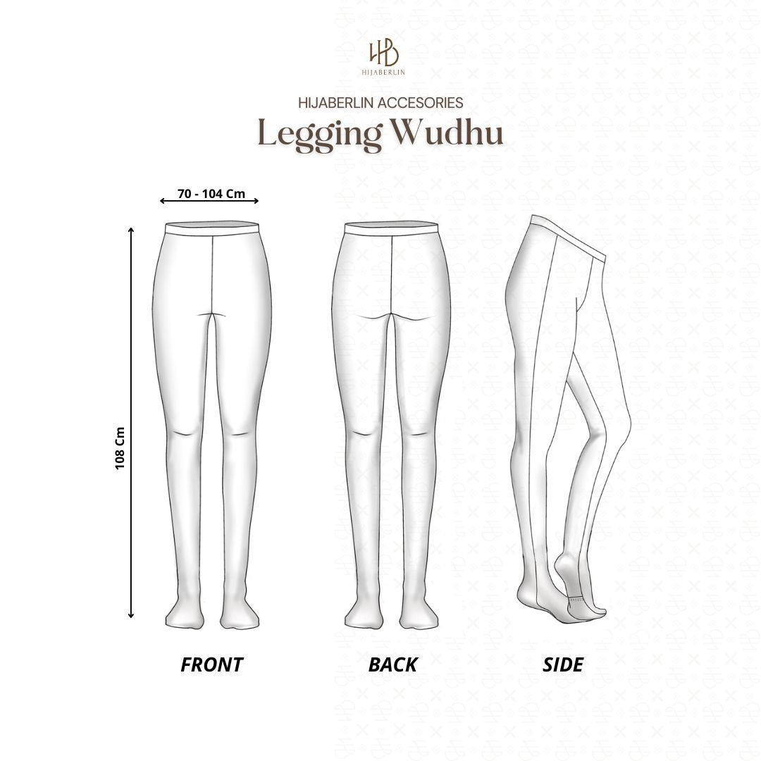 Legging Wudhu Premium I Celana Wanita Umroh - Hijaberlin