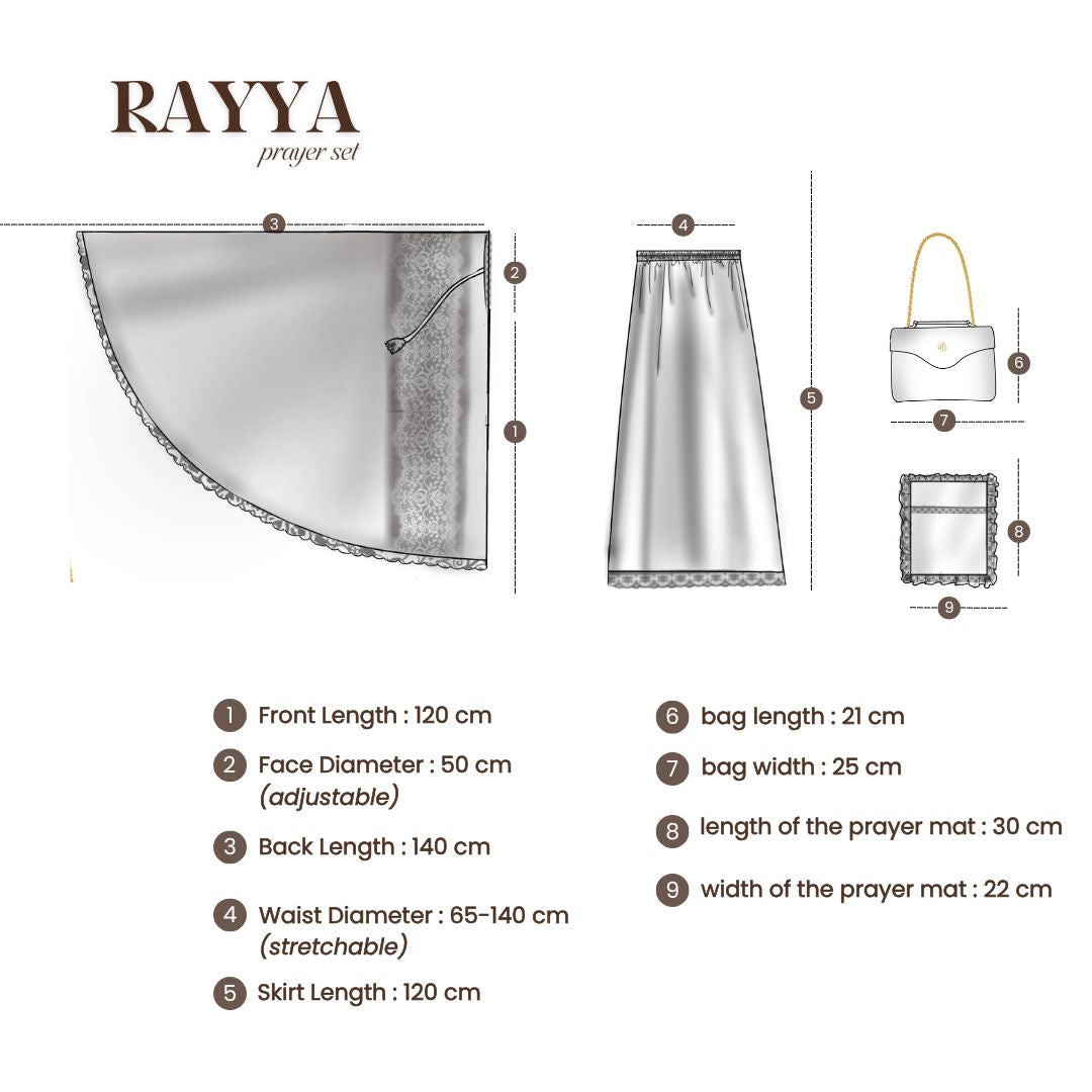 Rayya Luxury Prayer Set Hijaberlin - Rose