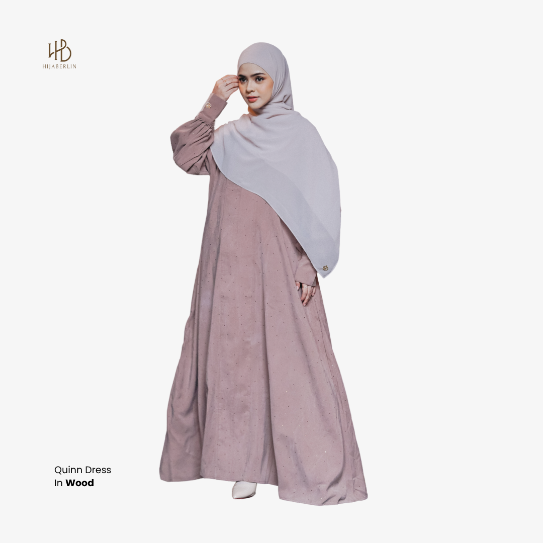 Quinn Dress Premium Royal Cupro - Wood