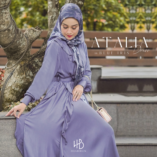 Atalia Dress Hijaberlin - Blue Iris