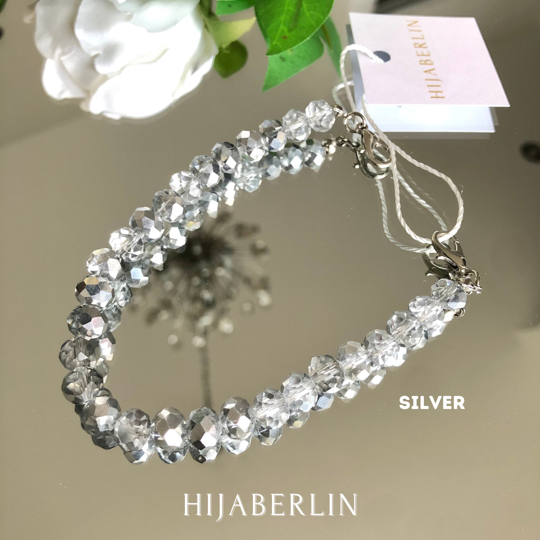 Mask Connector Crystal Beads Premium Hijaberlin