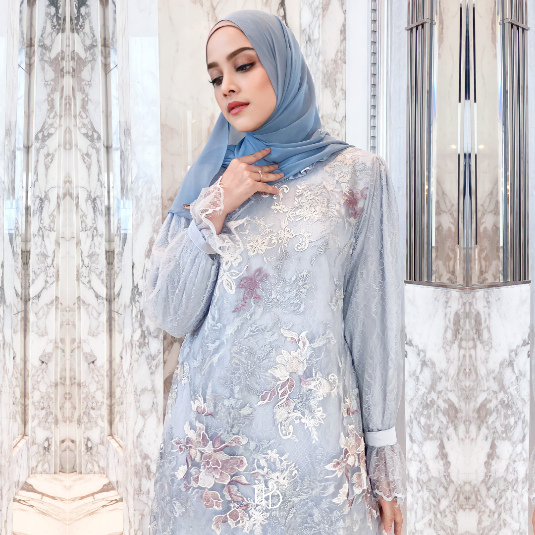 Precious Collection Hijaberlin - Rania Dress Bluesoft