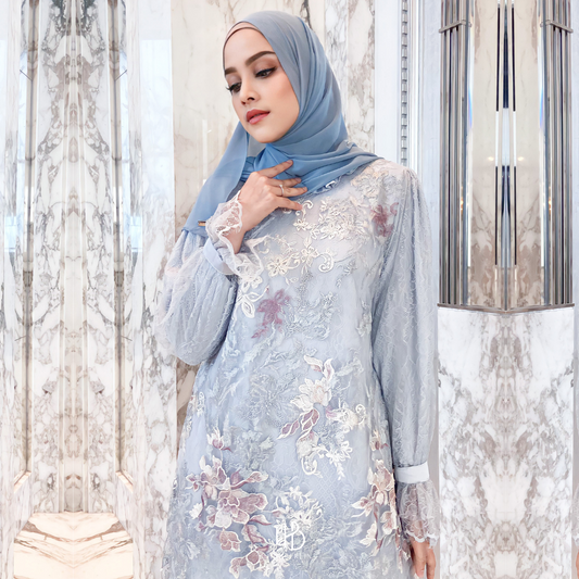 Precious Collection Hijaberlin - Rania Dress Bluesoft