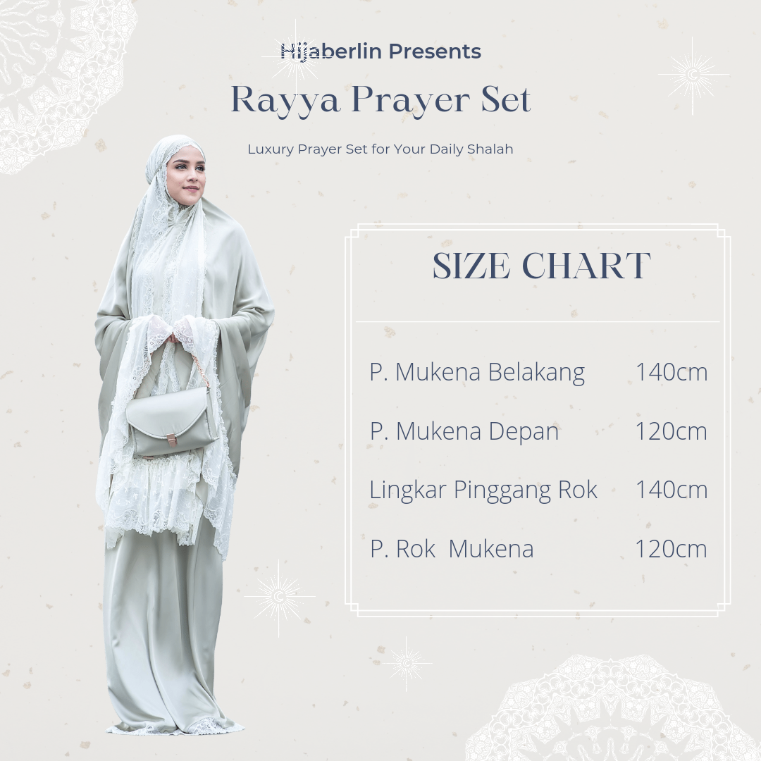Rayya Luxury Prayer Set Hijaberlin - Green Lily