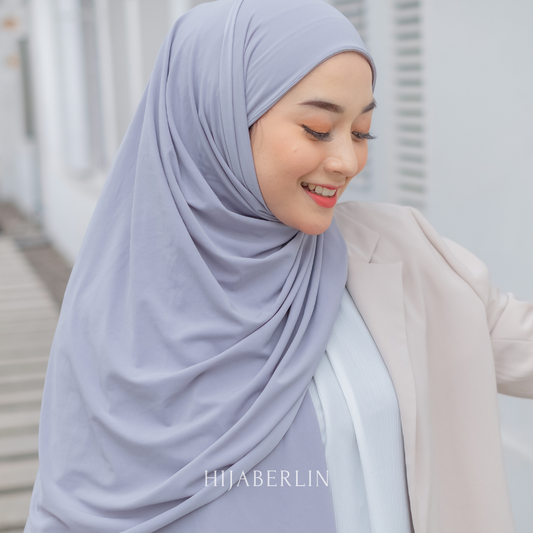 Vouges Instan Shawl 2in1 Hijaberlin - Silver
