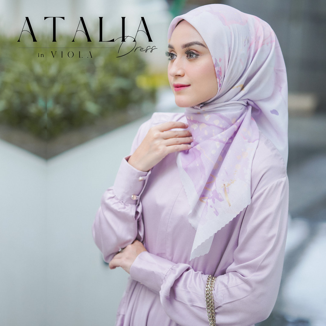 Atalia Dress Hijaberlin - Viola
