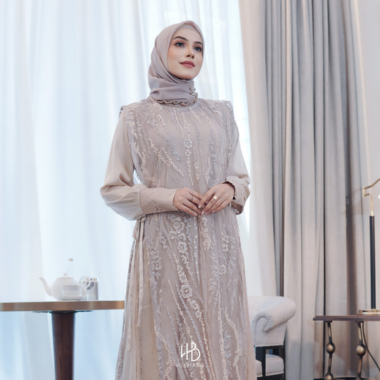 Precious Collection Hijaberlin - Safiyyah Dress Nude