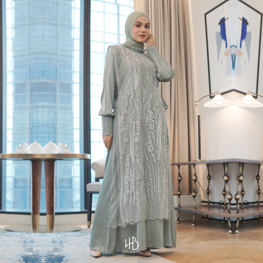 Precious Collection Hijaberlin - Safiyyah Dress Sage