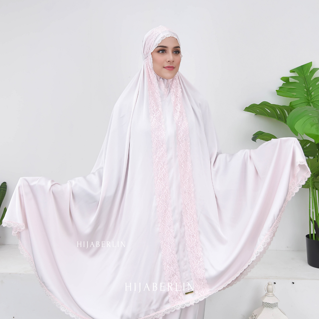 Khadijah Prayer Set Hijaberlin - Baby Pink