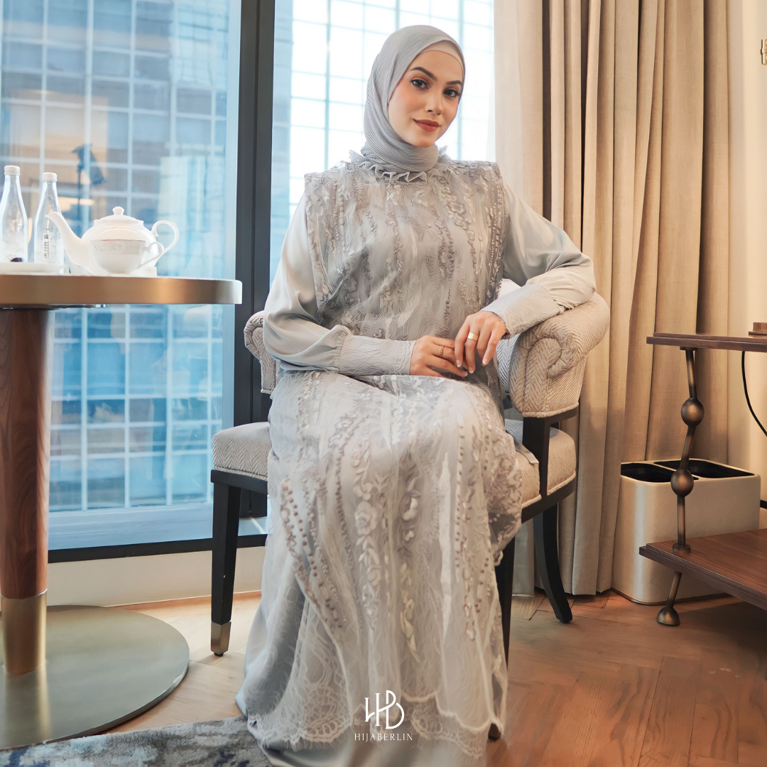 Precious Collection Hijaberlin - Safiyyah Dress Bluesoft