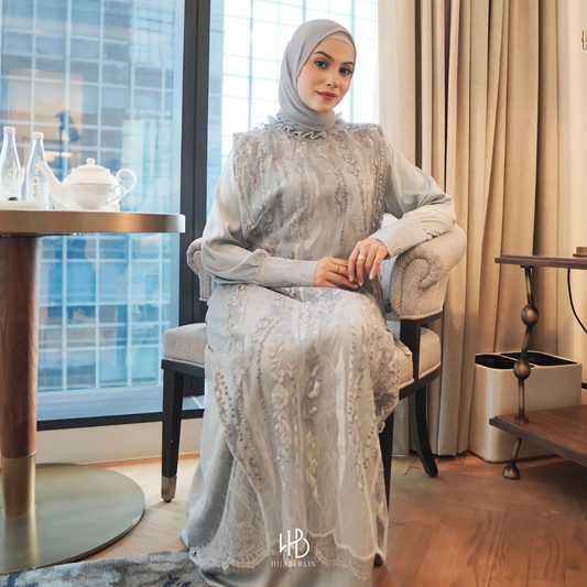 Precious Collection Hijaberlin - Safiyyah Dress Silver