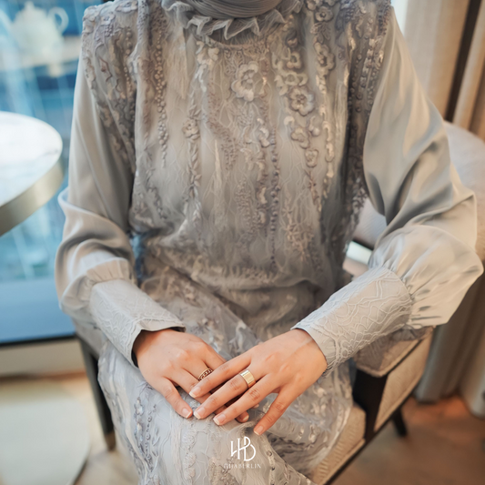 Precious Collection Hijaberlin - Safiyyah Dress Silver